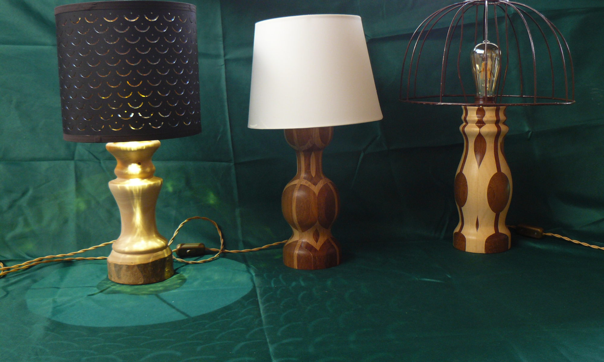 lampade i legno tornito